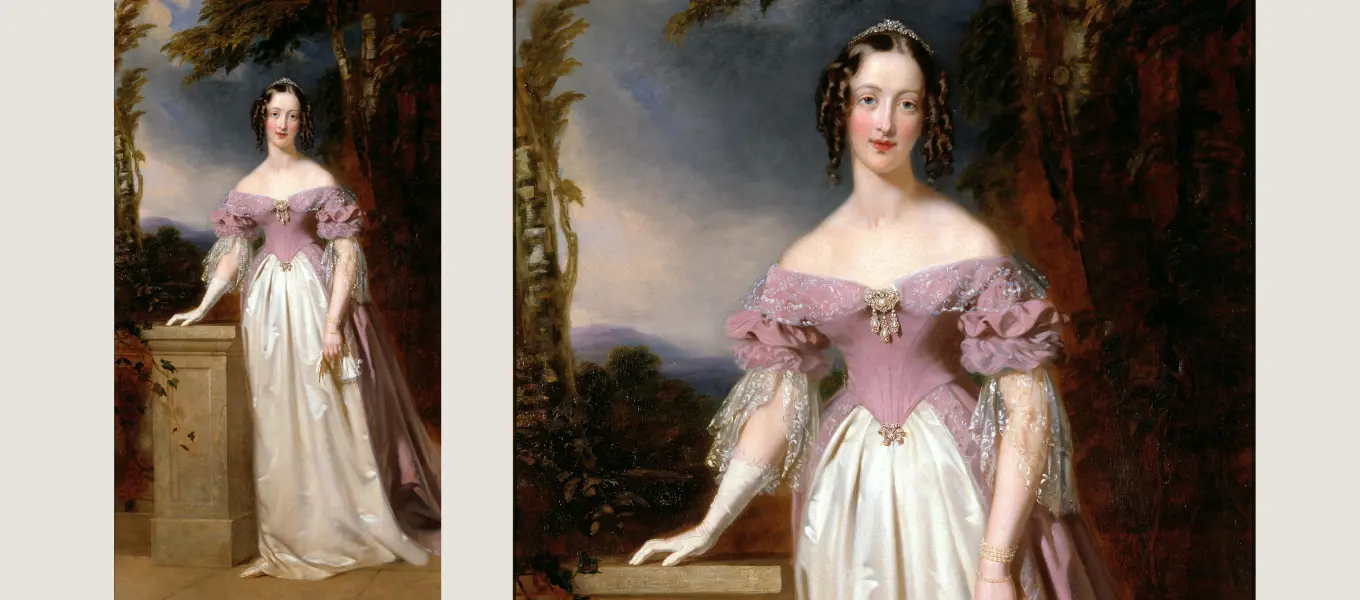 Portrait of Blanche Cavendish, Countess of Burlington by John Lucas, 1841-1842 