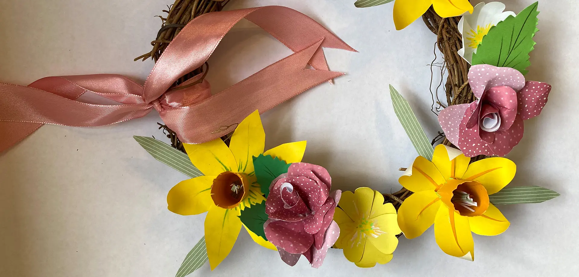 Spring Paper Wreaths & Posies